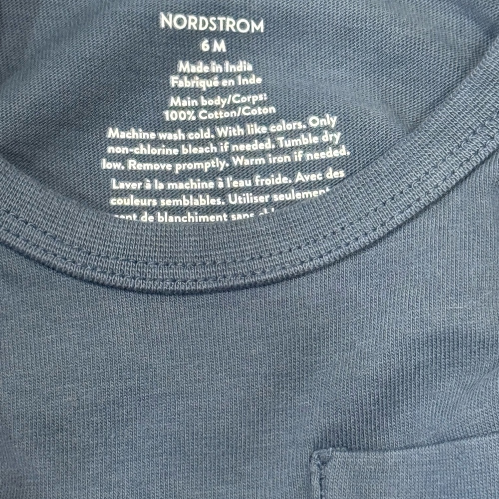 NEW : Nordstrom Kids Blue & White T-Shirt - Picture 5 of 7